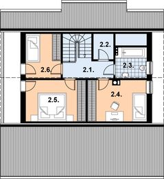Poddasze projektu - L-9 Dom tradycyjny