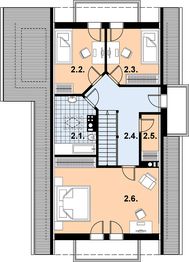 Poddasze projektu - L-22 Dom tradycyjny
