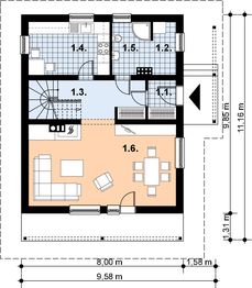 Parter projektu - L-25 Dom tradycyjny