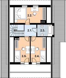 Poddasze projektu - L-25 Dom tradycyjny