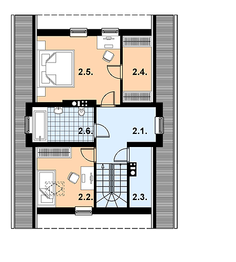 Poddasze projektu - L-29 Dom z bali