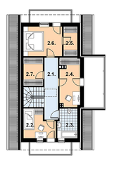 Poddasze projektu - L-30 Dom tradycyjny