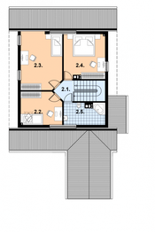 Poddasze projektu - A-101 Dom szkieletowy