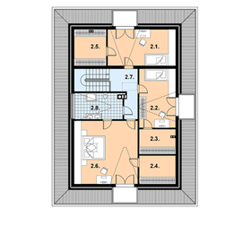 Poddasze projektu - A-111 Dom z bali