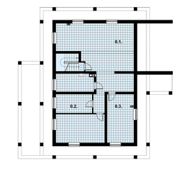 Piwnica projektu - A-111 Dom z bali