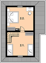 Poddasze projektu - L-74 Dom szkieletowy