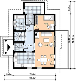 Parter projektu - L-88 Dom z bali