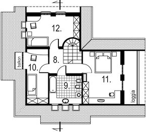 Poddasze projektu - Adria