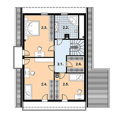 Poddasze projektu - L-90 Dom z bali