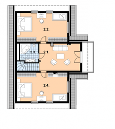 Poddasze projektu - L-93 Dom szkieletowy