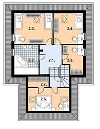 Poddasze projektu - L-40 Dom szkieletowy