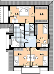 Poddasze projektu - L-49 Dom tradycyjny