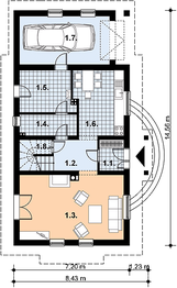 Parter projektu - L-63 Dom tradycyjny