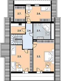 Poddasze projektu - L-66 Dom tradycyjny