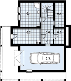 Piwnica projektu - L-71 Dom szkieletowy
