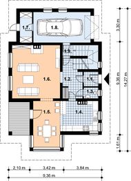 Parter projektu - L-1 Dom tradycyjny