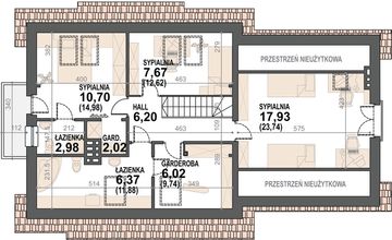 Poddasze projektu - Guliwer 2G+