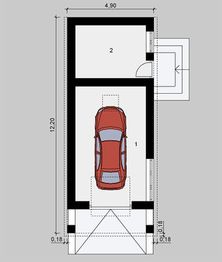 Rzut parteru projektu - G1