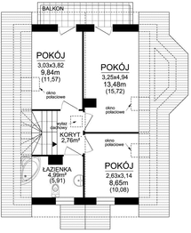 Poddasze projektu - JARZĘBINA 1