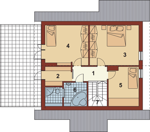 Poddasze projektu - D 101 TOBIASZ MUR