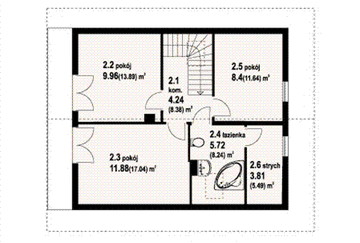 Poddasze projektu - Bartne drewniane 67