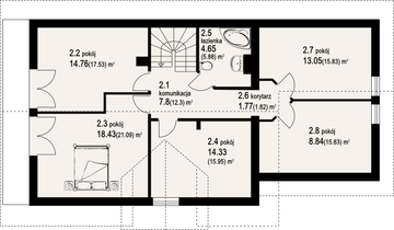 Poddasze projektu - osiek wąski 14