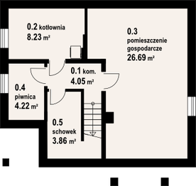 Piwnica projektu - grabie średnie 9