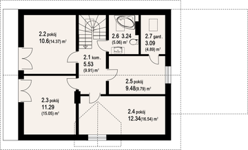 Poddasze projektu - osielec