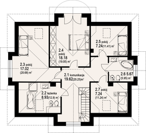 Poddasze projektu - gruszów p