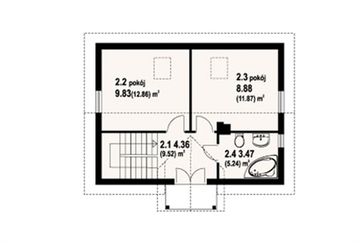 Poddasze projektu - Gródek drewniany