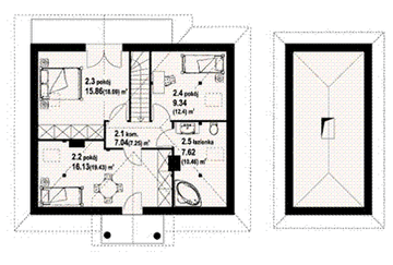 Poddasze projektu - Polanka 2