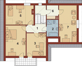 Poddasze projektu - Strumyk C z garażem