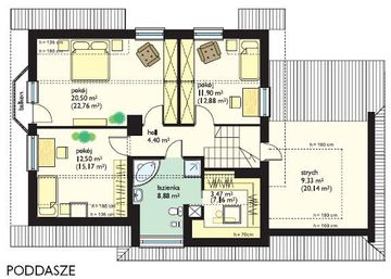 Poddasze projektu - Pogodny II