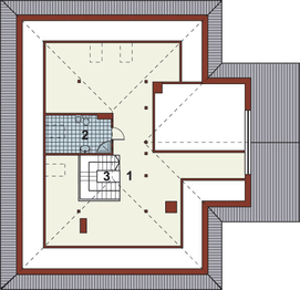 Poddasze projektu - Leno II
