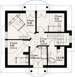 Poddasze projektu - jasienica 2