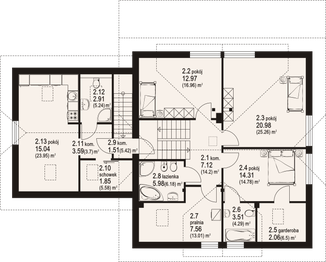 Poddasze projektu - masłów
