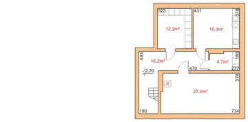 Piwnica projektu - Dom przy Kaszmirowej