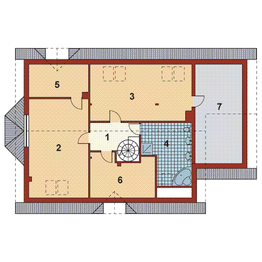 Poddasze projektu - Sasza III z garażem