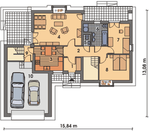 Parter projektu - WM 09 Skowronek etap II elewacja klinkierowa