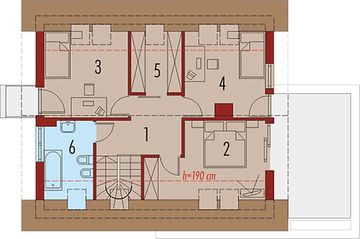 Poddasze projektu - Tim G1 wariant A (duplikat)