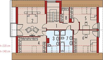 Poddasze projektu - E6 ECONOMIC (wersja A)