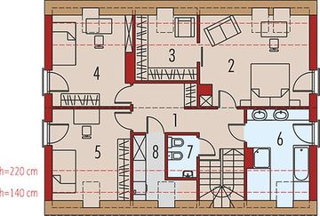 Poddasze projektu - E4 ECONOMIC (wersja A)