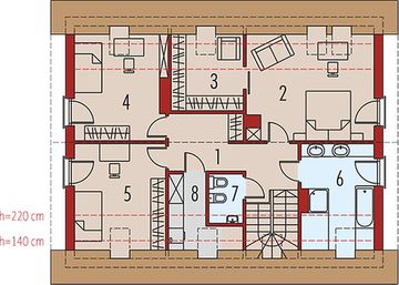 Poddasze projektu - E4 ECONOMIC (wersja B)