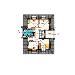 Poddasze projektu - Gawęda - murowana - ceramika