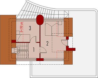 Poddasze projektu - Fred G1 (letniskowy) (duplikat)