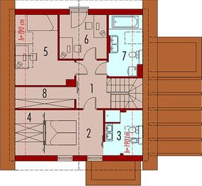 Poddasze projektu - Erna (z wiatą) (duplikat)