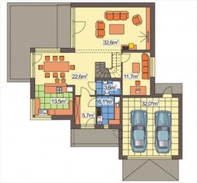 Parter projektu - ALEKSANDRA MODERN wariant B poszerzona(duplikat)