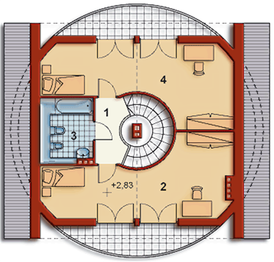 Poddasze projektu - DOM PRZY BUKSZPANOWEJ - stary