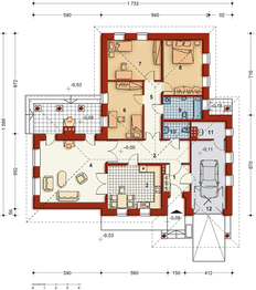 Parter projektu - DOM PRZY SREBRNEJ