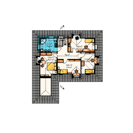 Poddasze projektu - Impresja - murowana – ceramika